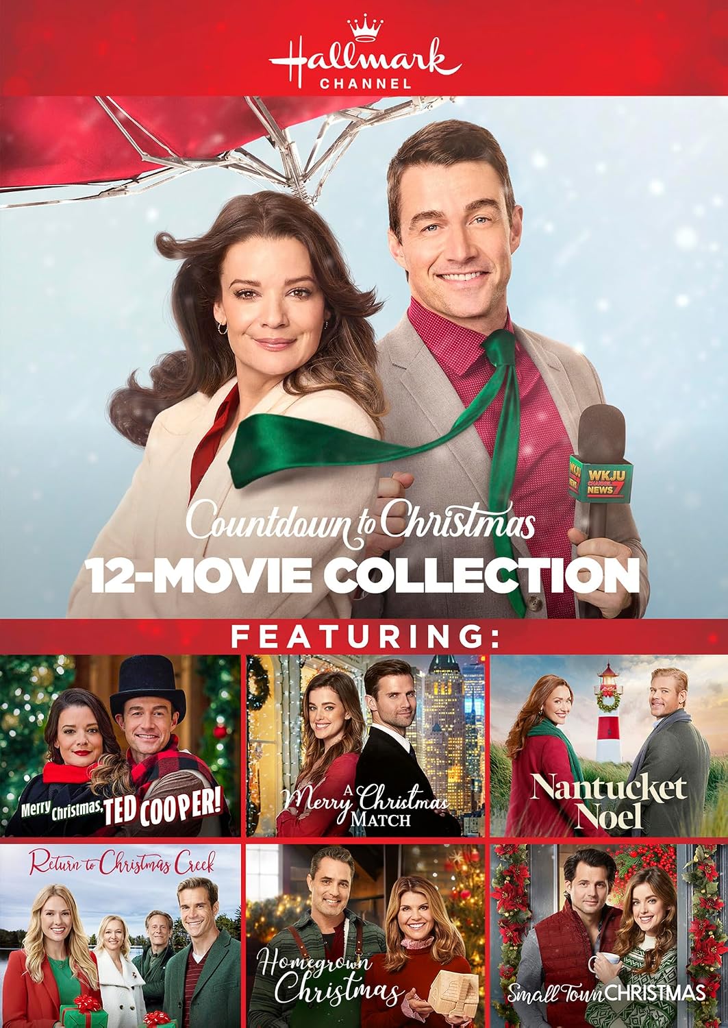 Hallmark 12-movie Collection: Merry Christmas, Ted Cooper!, A Merry Christmas Match, Nantucket Noel, Return to Christmas Creek, Homegrown Christmas, Small Town Christmas, Ice Palace Romance, Sleigh Bells Ring, The Christmas Bow, A Glenbrook Christmas, Hope At Christmas, Hearts of Christmas​