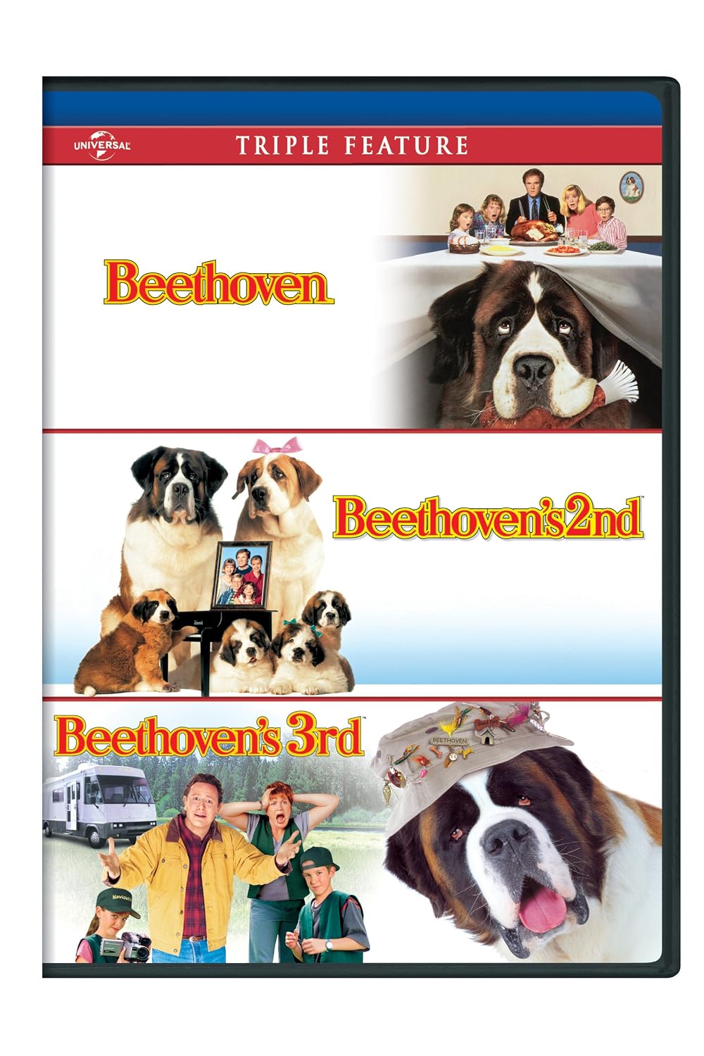 Beethoven / Beethoven’s 2nd / Beethoven’s 3rd Triple Feature [DVD]